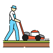 Corte de Pasto y recolección del césped​